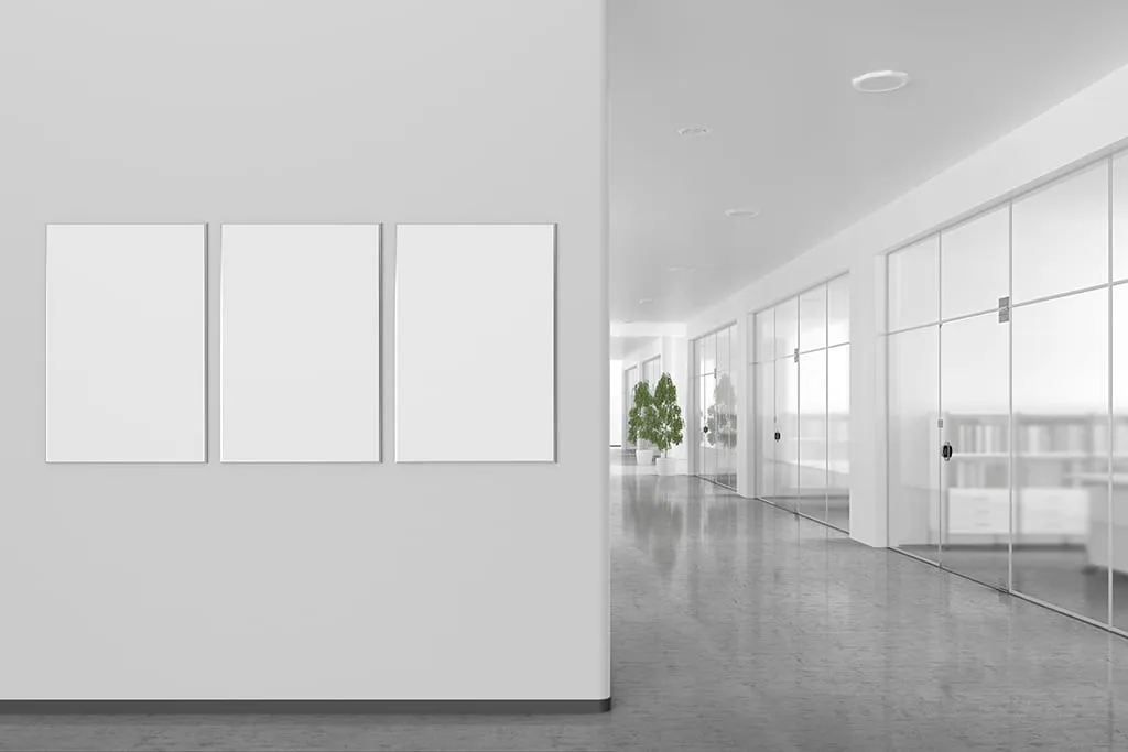 Glazen kantoorwanden met aluminium profielen