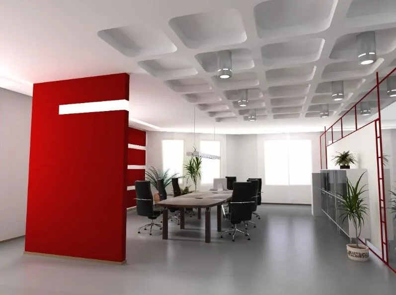 Moderne inrichting kantoor