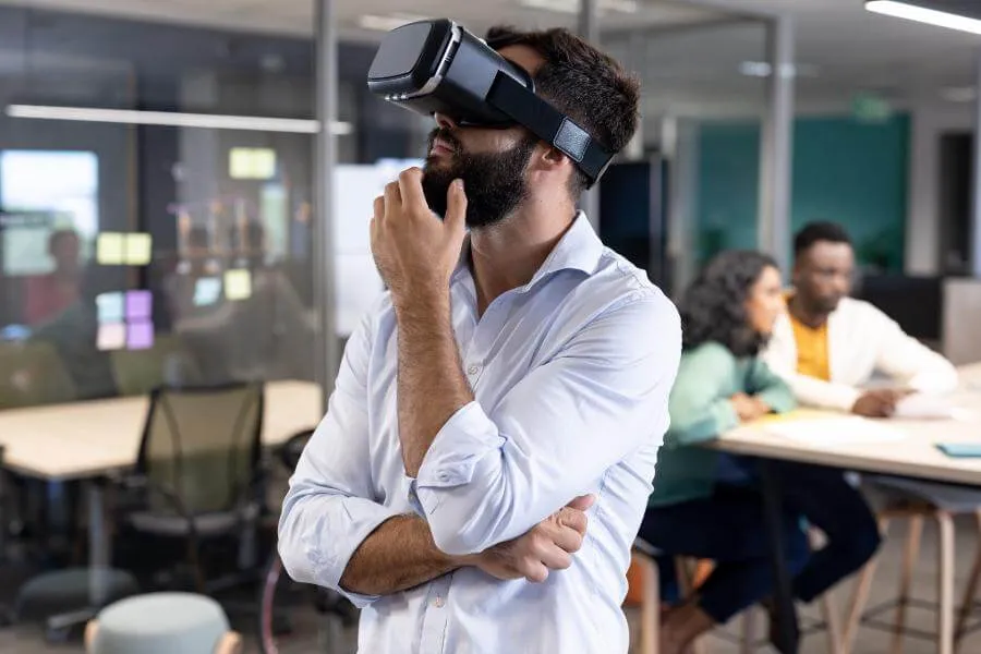 Moderne technologie op kantoor