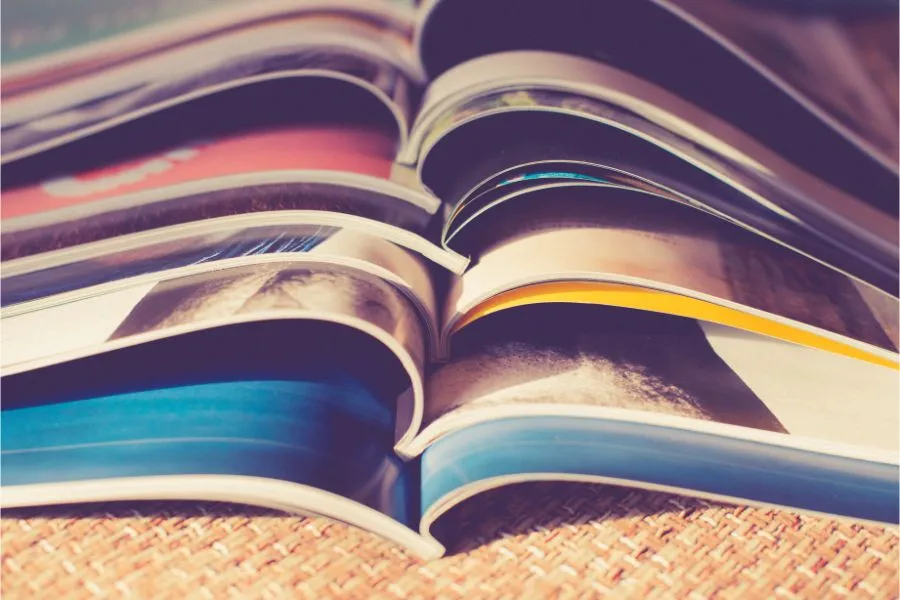 Stapel tijdschriften