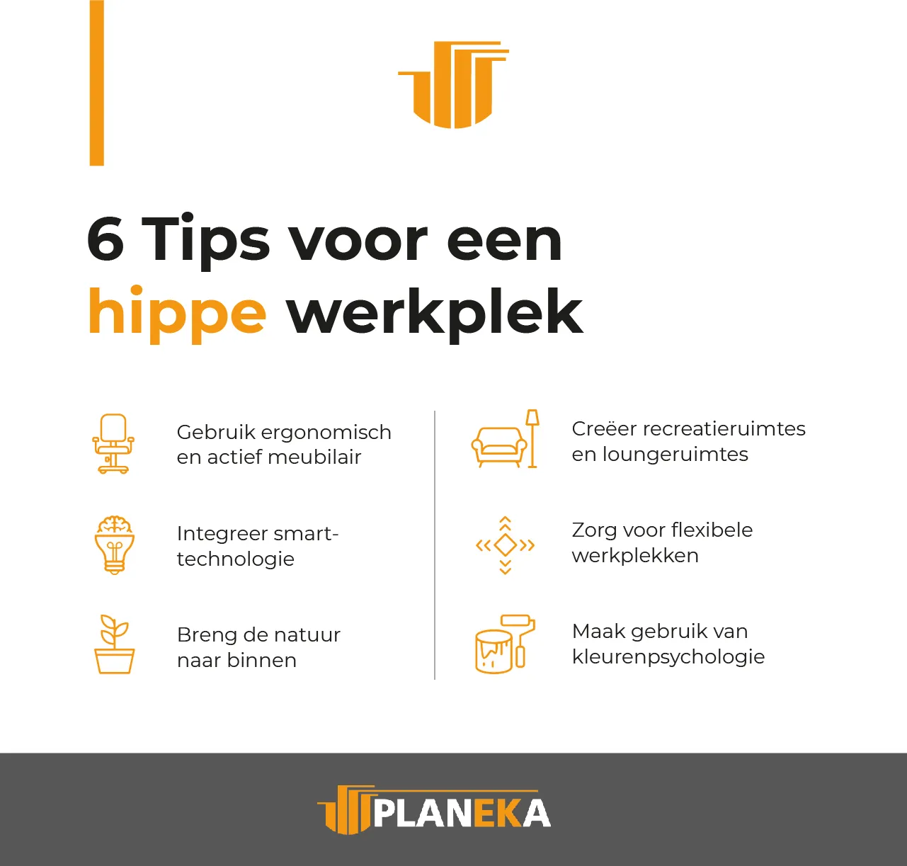 Tips voor een hippe werkplek
