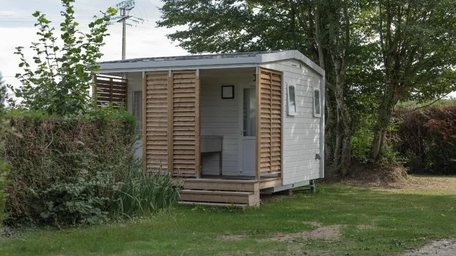 Tuinkantoor in tuinhuisje