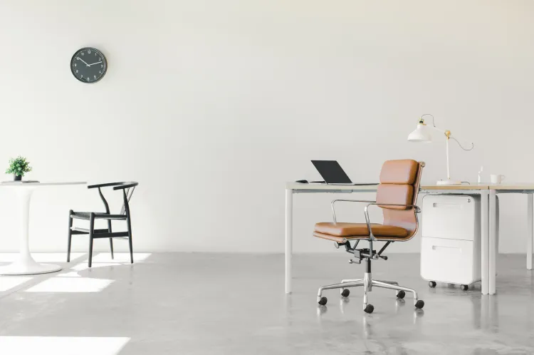 Linoleum vloer op kantoor