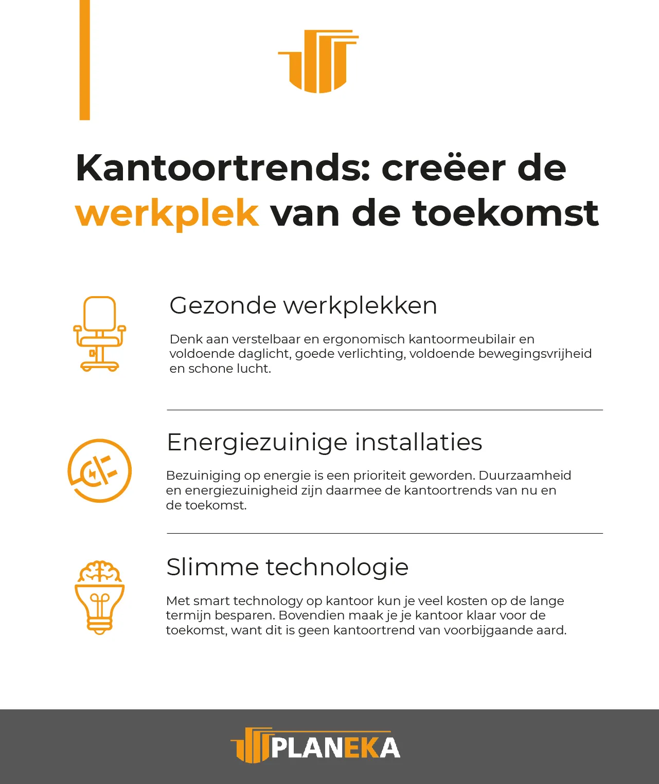 Kantoortrends komende jaren - infographic
