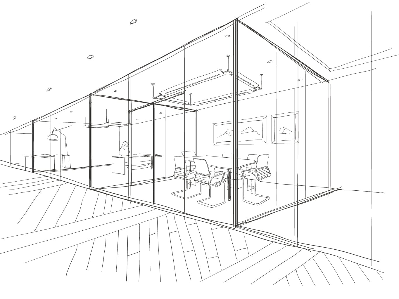 Schets interieur
