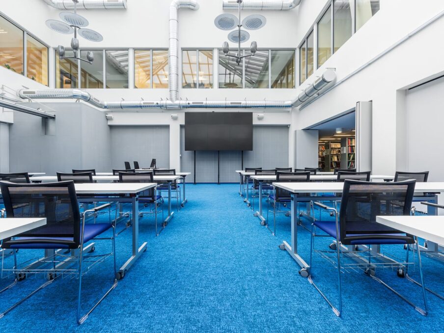 Klaslokaal interieurontwerp