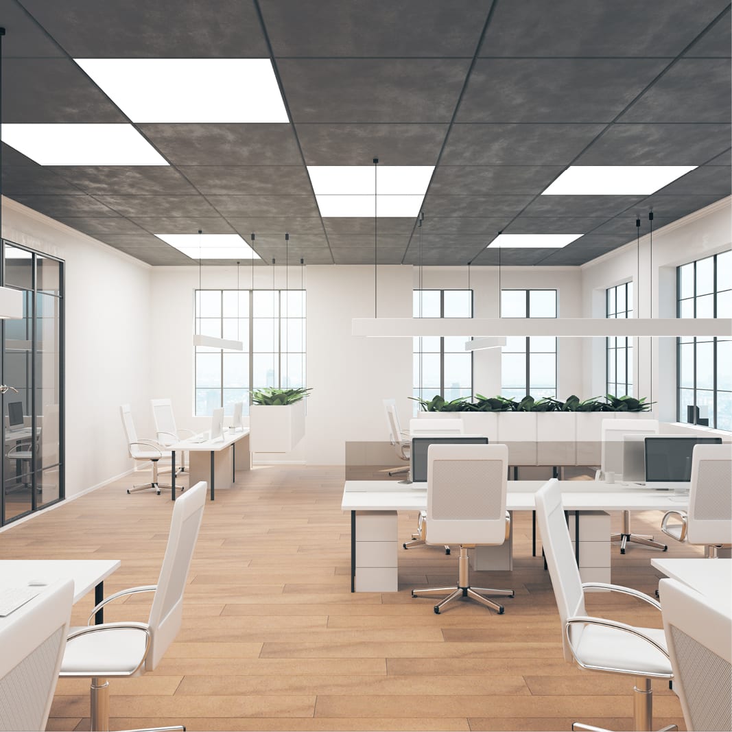 Verlichting plafondpanelen square kantoorverlichting plafondpanelen