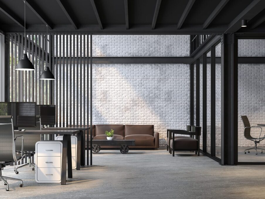 Luxe industriële kantoorinrichting